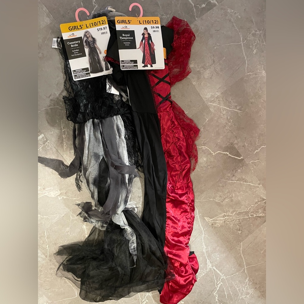 Wonder Nation Red and Black Vampire Dress